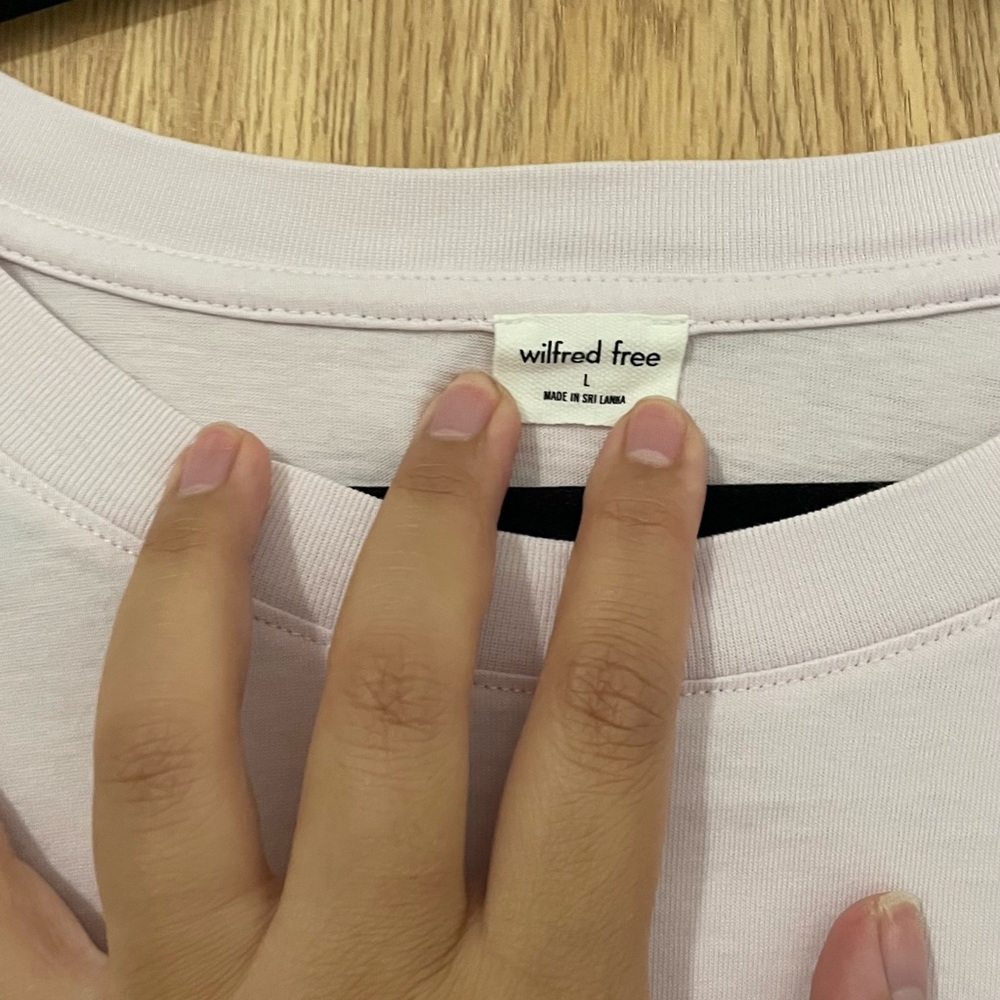 Aritzia Pink Cropped Top Size L - Picture 3 of 3